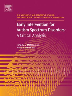 cover image of Early Intervention for Autism Spectrum Disorders